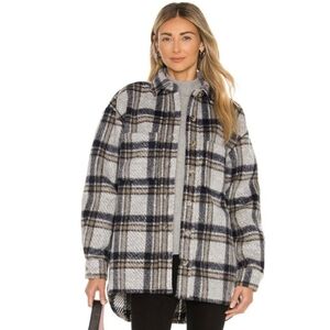 Bardot Checked Flannel Shacket